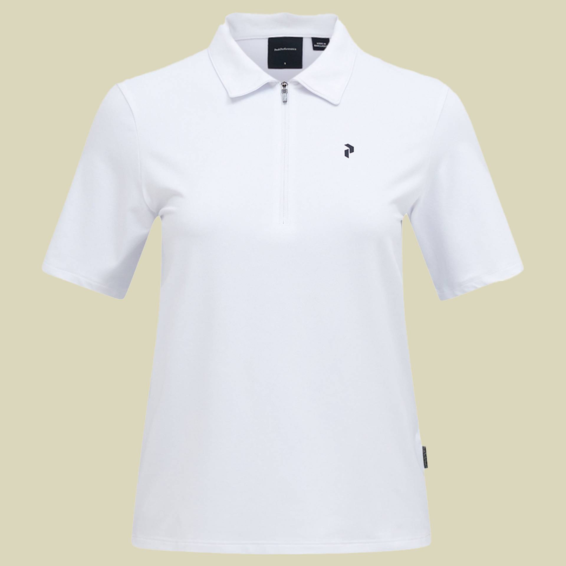 Comfort Zip Polo Women S weiß - white Comfort Zip Polo Women S weiß - white von Peak Performance