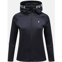 PEAK PERFORMANCE Damen Kapuzensweat W Rider Zip Hood-BLACK-BLACK PEAK PERFORMANCE Damen Kapuzensweat W Rider Zip Hood-BLACK-BLACK von Peak Performance