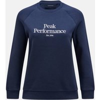 PEAK PERFORMANCE Damen Sweatshirt W Original Crew-BLUE SHADOW-OFFWHITE von Peak Performance