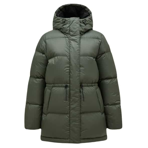 Peak Performance Down Hood Daunenparka Damen (Oliv S) Parka von Peak Performance