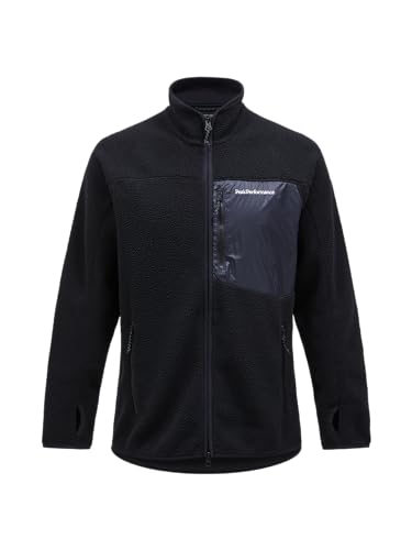 Peak Performance Herren Pile Zip Jacke, Black, S Peak Performance Herren Pile Zip Jacke, Black, S von Peak Performance