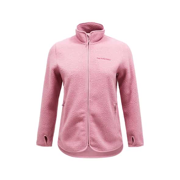 Peak Performance W Pile Zip Jacke Damen (Rosa S) Fitnessbekleidung von Peak Performance