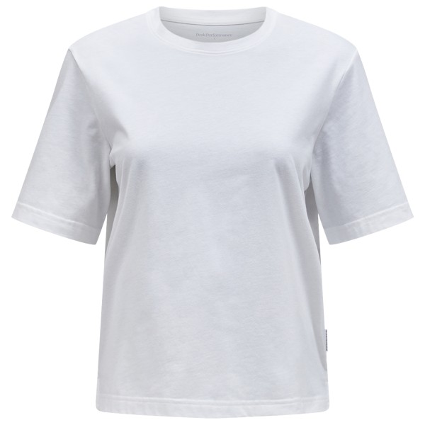 Peak Performance - Women's Coolmax Cotton Tee - Funktionsshirt Gr S grau/weiß von Peak Performance