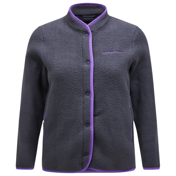 Peak Performance - Women's Fleece Snap Cardigan - Fleecejacke Gr XS grau/blau von Peak Performance