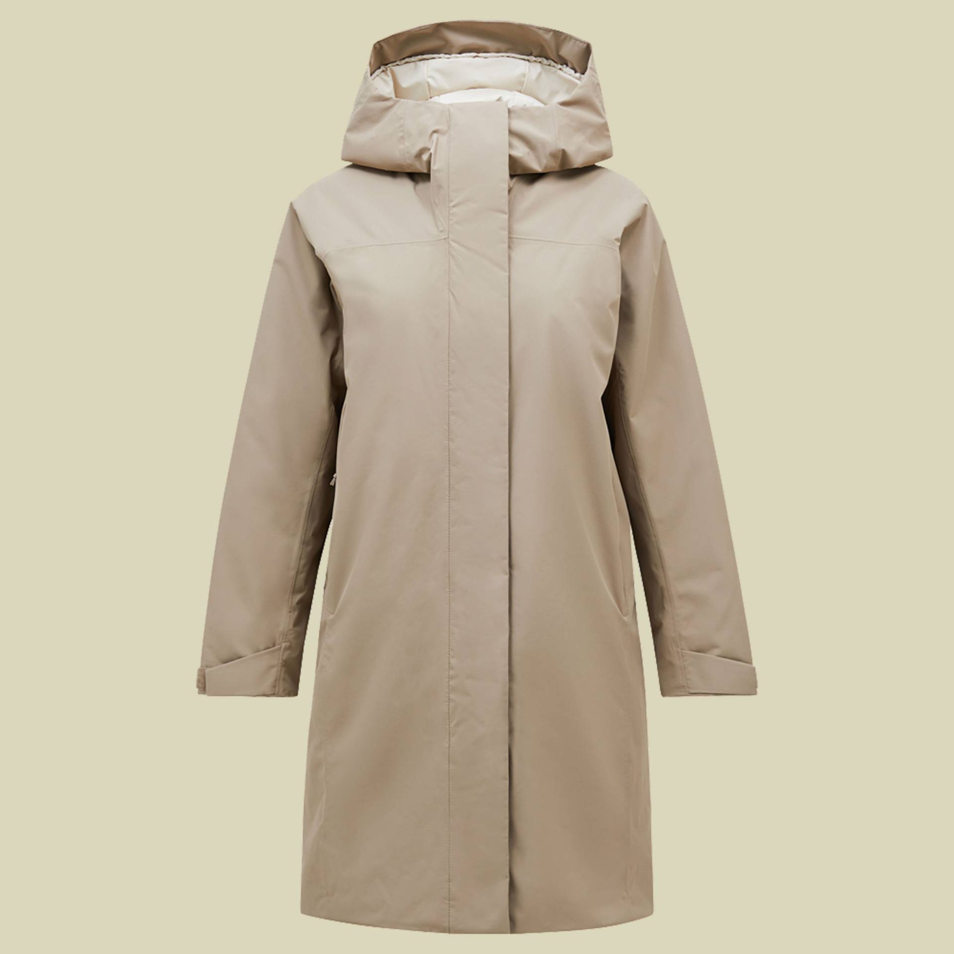 Treeline Insulated Parka Women S beige - avid beige von Peak Performance