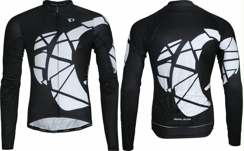 Trikot Pearl Izumi Elite LTD Thermal LS Jersey M, schwarz/weiß von Pearl Izumi