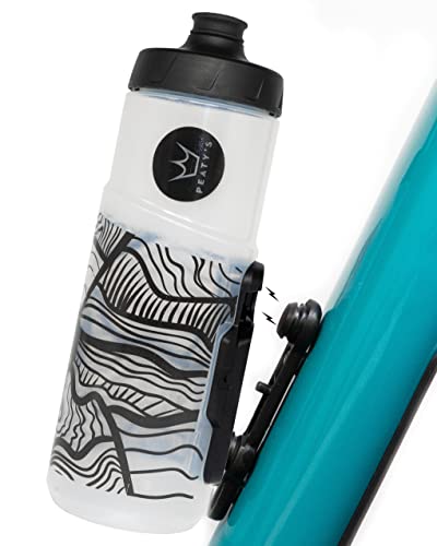 Peaty's x Fidlock Lockin Magnetische Fahrrad Trinkflasche mit Halter - 600 ml Trinkflasche für Fahrrad und Fidlock Halterung System, Premium-Alternative zu Halterung Getränkehalter, Twist & Release Peaty's x Fidlock Lockin Magnetische Fahrrad Trinkflasche mit Halter - 600 ml Trinkflasche für Fahrrad und Fidlock Halterung System, Premium-Alternative zu Halterung Getränkehalter, Twist & Release von Peaty's
