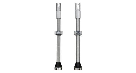 peaty s cnc tubeless ventile 80mm silber peaty s cnc tubeless ventile 80mm silber von Peaty's