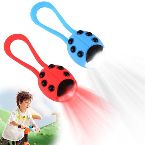 Peelanmall 2 Stück Kinder-Scooter-Licht, IPX5 Wasserdicht Led Rucksack Licht Kinderwagen Licht LED Kinder Roller Licht LED Warnlicht mit 3 Licht-Modi für Kinder-Scooter, Wanderstock Oder Rucksack Peelanmall 2 Stück Kinder-Scooter-Licht, IPX5 Wasserdicht Led Rucksack Licht Kinderwagen Licht LED Kinder Roller Licht LED Warnlicht mit 3 Licht-Modi für Kinder-Scooter, Wanderstock Oder Rucksack von Peelanmall