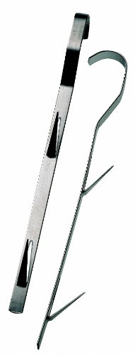 Peetz Edelstahl Nirosta Räucherhaken Profi 23 cm Wandmontage 3 kg Peetz Edelstahl Nirosta Räucherhaken Profi 23 cm Wandmontage 3 kg von Peetz