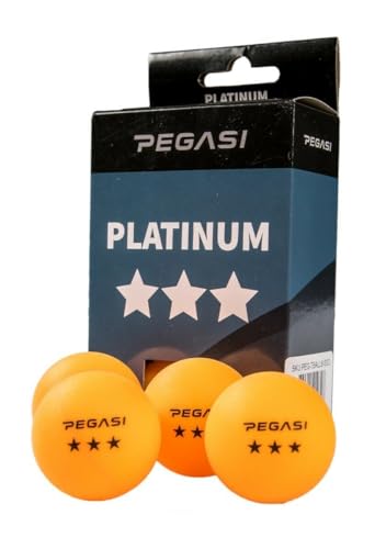 Pegasi 3 Stern Tischtennisbälle 6Stk. Orange von Pegasi