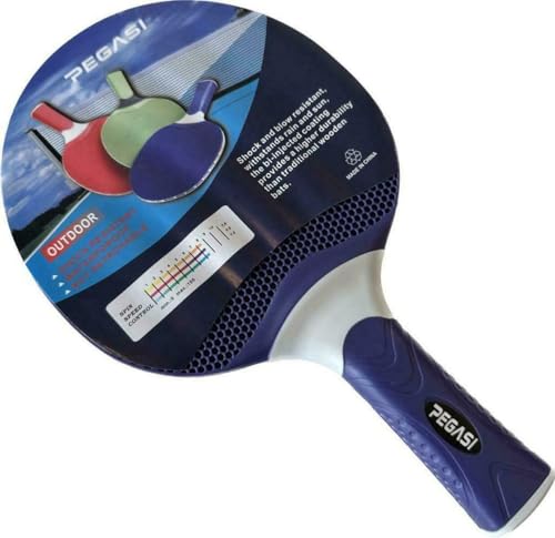 Pegasi Tischtennisschläger Outdoor - Tischtennisschlaeger - Table Tennis Racket - Schlag- und Stoßfest - Wetterfest Table Tennis Bat - Blau Pegasi Tischtennisschläger Outdoor - Tischtennisschlaeger - Table Tennis Racket - Schlag- und Stoßfest - Wetterfest Table Tennis Bat - Blau von Pegasi
