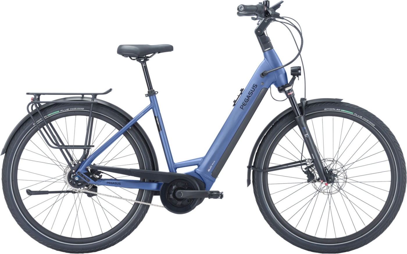 E-Bike  Pegasus Strong Evo 5R blau . 2023 (Rahmenh. Pegasus: 50 cm | Körpergrösse 160 - 170 cm / Akkukapazität: 625 Wh + 200€) von Pegasus
