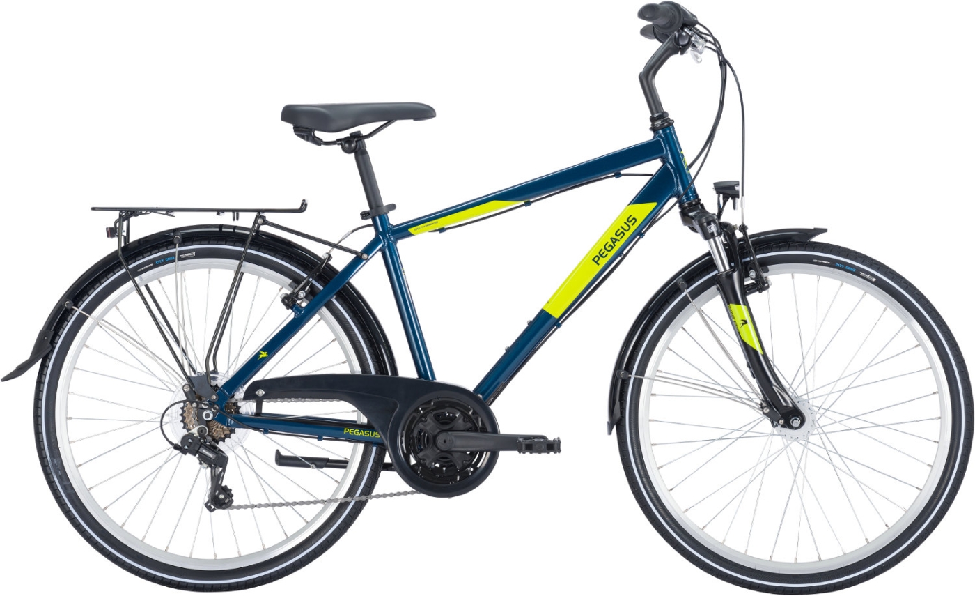 Citybike  Pegasus Avanti 18 Herren blau . 2023 (Rahmenhöhe ATB: 50 cm | ca. 150 - 158 cm) von Pegasus