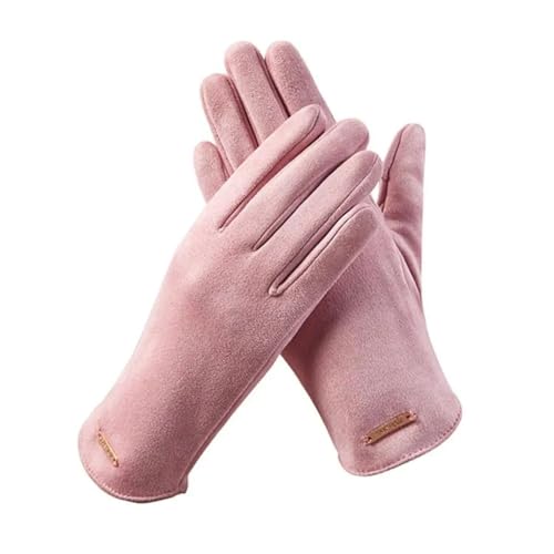 Pegsmio Damen-Handschuhe, Herbst, Winter, elegant, winddicht, warm, dünn, einfarbig, einfache Fahrradhandschuhe von Pegsmio