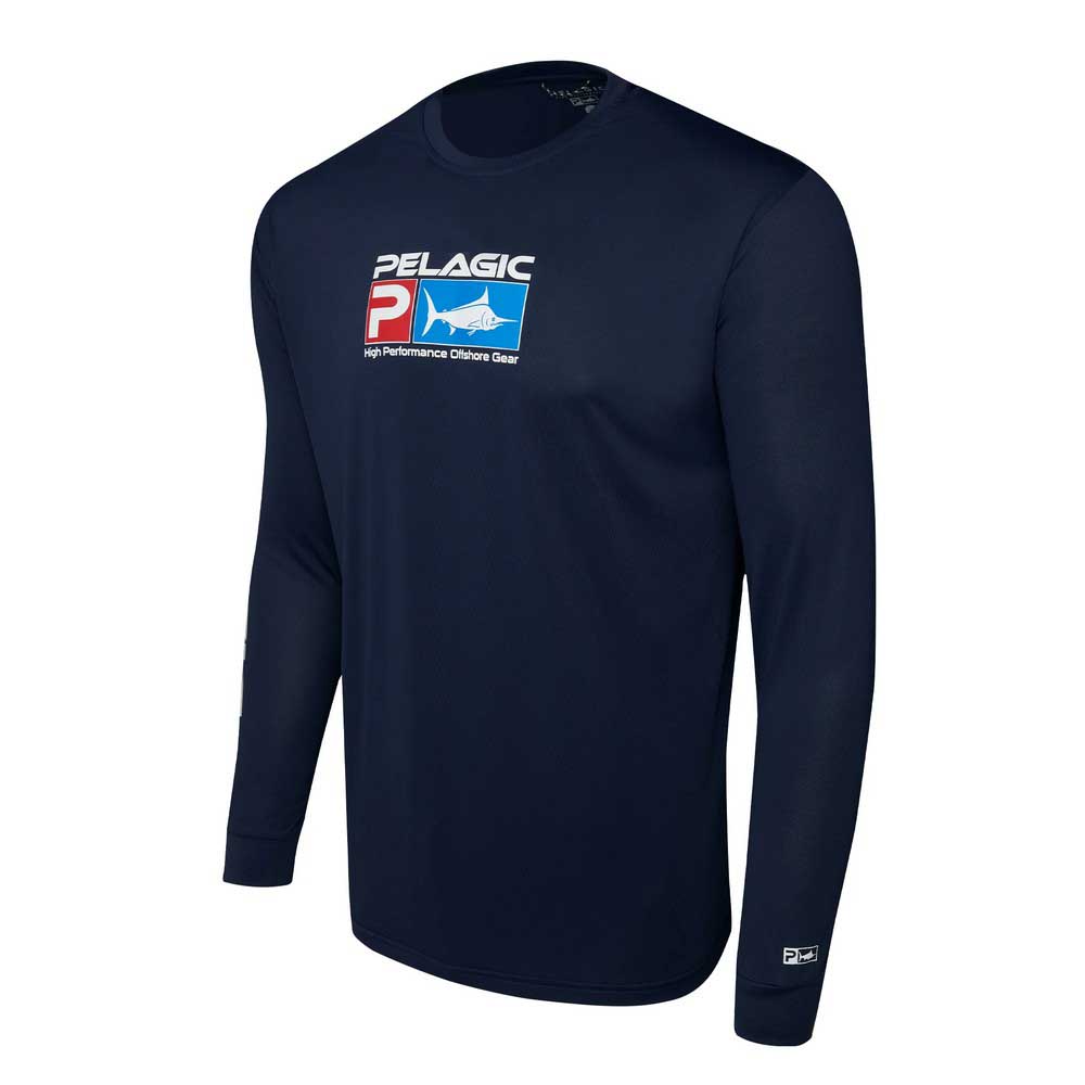 Pelagic Aquatek Deluxe Uv Long Sleeve T-shirt Blau 2XL Mann Pelagic Aquatek Deluxe Uv Long Sleeve T-shirt Blau 2XL Mann von Pelagic