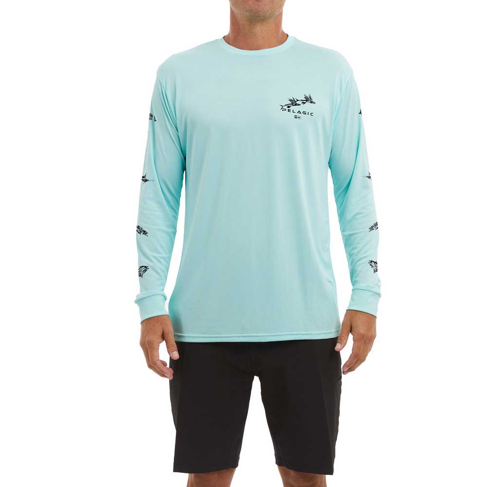 Pelagic Aquatek Gyotaku Uv Long Sleeve T-shirt Blau L Mann Pelagic Aquatek Gyotaku Uv Long Sleeve T-shirt Blau L Mann von Pelagic