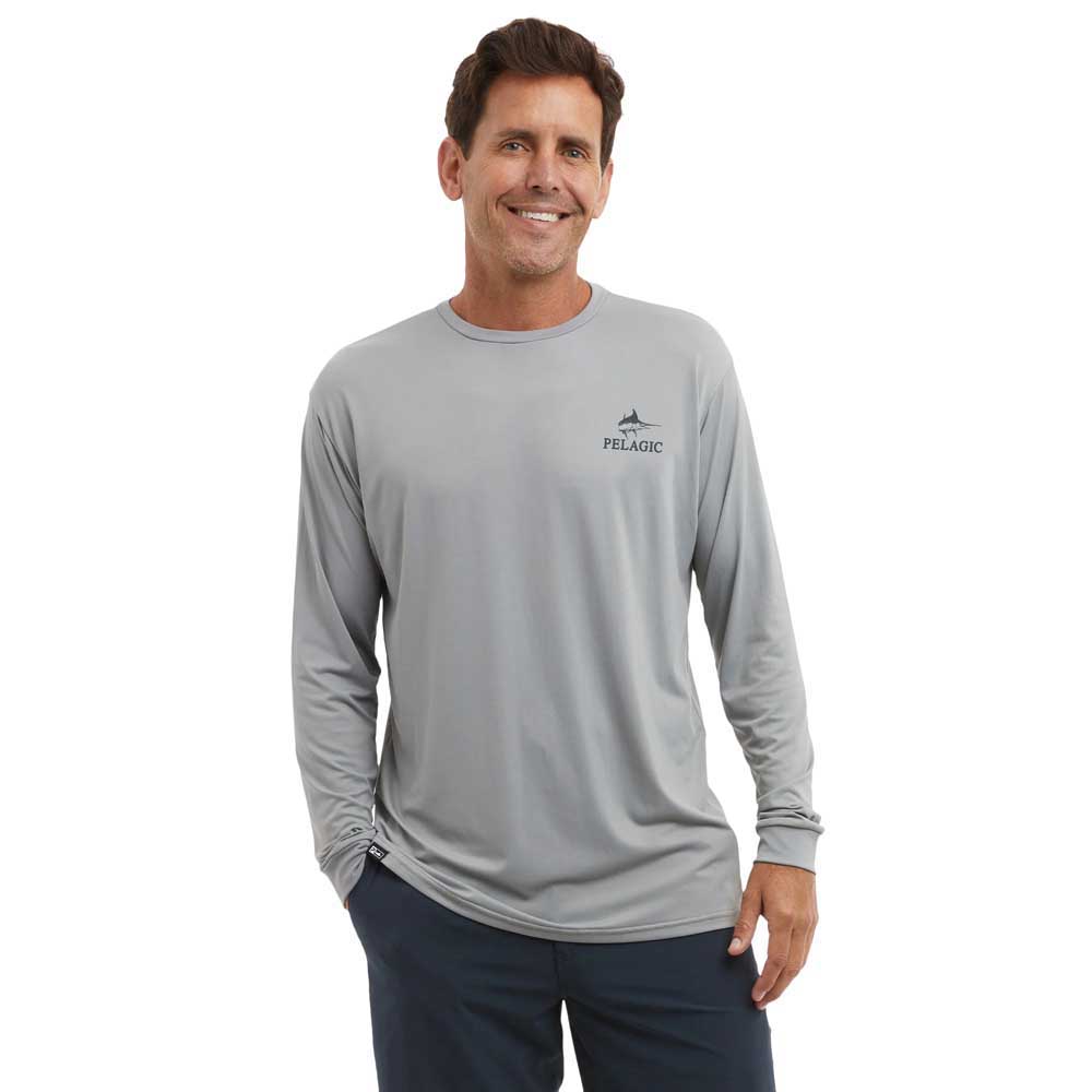 Pelagic Aquatek Turner Uv Long Sleeve T-shirt Grau L Mann Pelagic Aquatek Turner Uv Long Sleeve T-shirt Grau L Mann von Pelagic