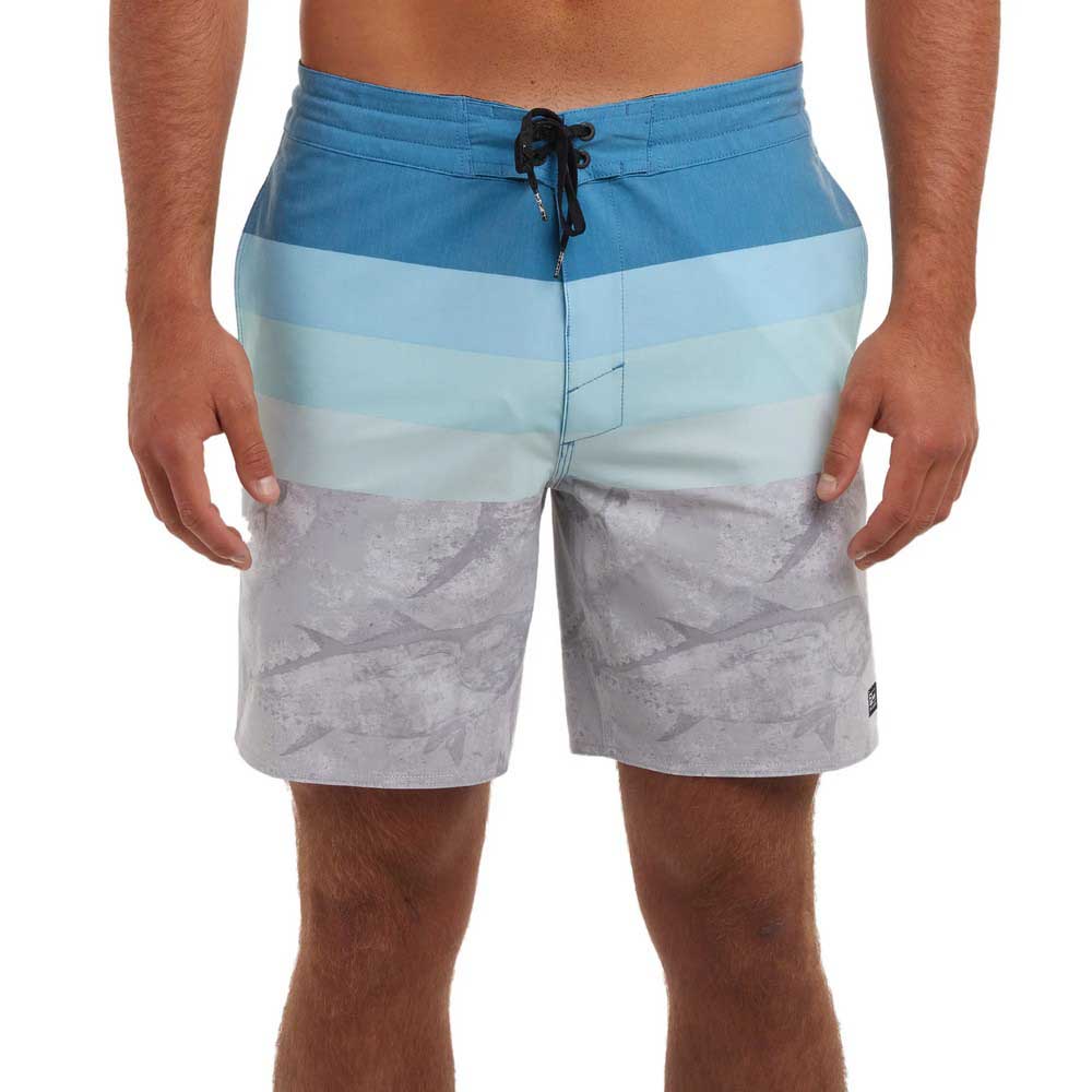 Pelagic Cortez Open Seas Print Swimming Shorts Blau,Grau 34 Mann Pelagic Cortez Open Seas Print Swimming Shorts Blau,Grau 34 Mann von Pelagic