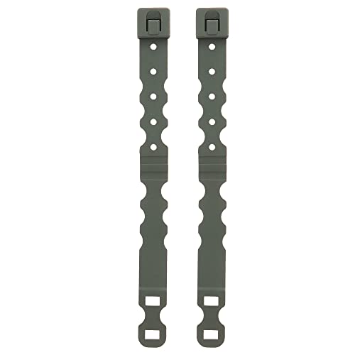 Peminkoo 26 cm Jagd Nylon Molle Clips 5,56 7,62 9mm Einzel Doppel Magazin Zurück Molle Clips Zwei-Abschnitt Klapp Einstellung für Magazin (Green) von Peminkoo