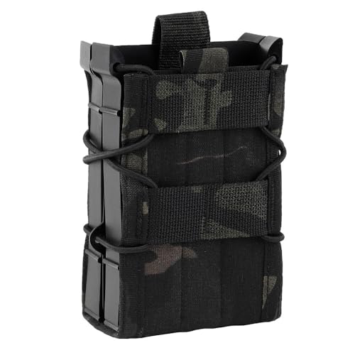 Peminkoo 5.56/7,62 doppel Magazin Tasche Taktische AK AR M4 AR15 Einzel Magazin Tasche Gewehr Pitol Molle Mag Holster Tasche für Jagd CS (BCP) von Peminkoo