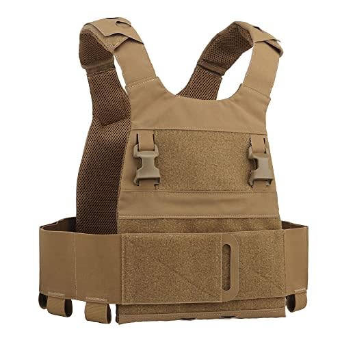 Peminkoo F.CPC S1ickster Plattenträger F.erro Taktische Weste Outdoor Leichte A.DAPT System Jagdausrüstung Tragbare Airsoft Weste (Khaki) von Peminkoo