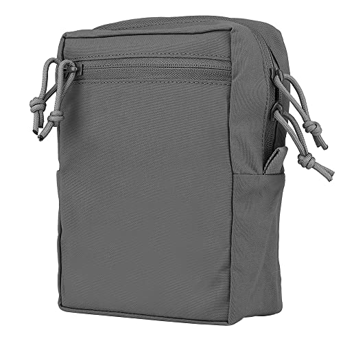 Peminkoo GP Pouch Tall Allzweck Utility Pack Lasergeschnittene Molle Nachtsichtbrillen Aufbewahrungsrückseite Jagdzubehör (Grey) von Peminkoo