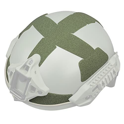 Peminkoo Tactical MK Helm Magic Sticker Helmreparatur Ersatzflicken Selbstklebender Magic Sticker MK Helmzubehör (Green) von Peminkoo