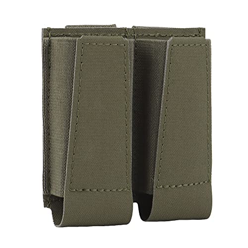 Peminkoo Taktische 9MM Doppel Pistole Magazin Tasche für G1ock S1G P320 2011 H & K Jagd Schießen Doppel Mag Ammo Träger (Green) von Peminkoo