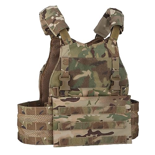 Peminkoo Taktische P.Late Carrier V.elocity Systems Jagdweste mit Hydration Back Panel MOLLE Airsoft Weste (CP) von Peminkoo