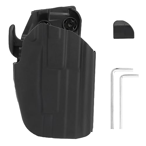 Peminkoo Taktische Pistole Holster Airsoft Jagd Pistole Holster Gürtel Taille Holster für G1ock 19/23/29/32/38 Compact 283 (Black) von Peminkoo