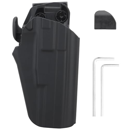 Peminkoo Taktische Pistole Holster Rechte Hand Schießen Airsoft Jagd Pistole Holster für G1OCK 17L 34 35 40 41 COLT 1911'S CZ75 S&W1911'S (Black) von Peminkoo