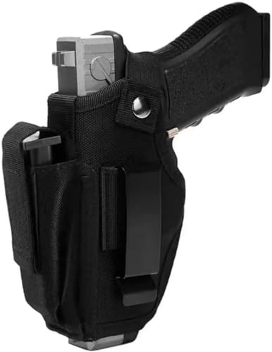 Peminkoo Taktisches Pistolenholster, verdecktes Pistolenholster, Links/rechts, Universal-Gürtelholster mit Magazinhalter für G1ock 17 19 Beretta M9 Peminkoo Taktisches Pistolenholster, verdecktes Pistolenholster, Links/rechts, Universal-Gürtelholster mit Magazinhalter für G1ock 17 19 Beretta M9 von Peminkoo