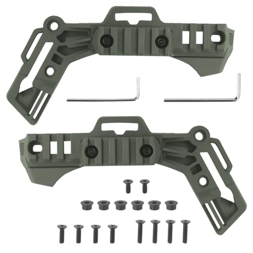 Peminkoo 2 Stücke Wendy 3.0 Taktische Helmschiene Seitenführungsschiene Team M-IOK Helmmontageschiene Jagd Airsoft Fast Helmzubehör (Green) Peminkoo 2 Stücke Wendy 3.0 Taktische Helmschiene Seitenführungsschiene Team M-IOK Helmmontageschiene Jagd Airsoft Fast Helmzubehör (Green) von Peminkoo