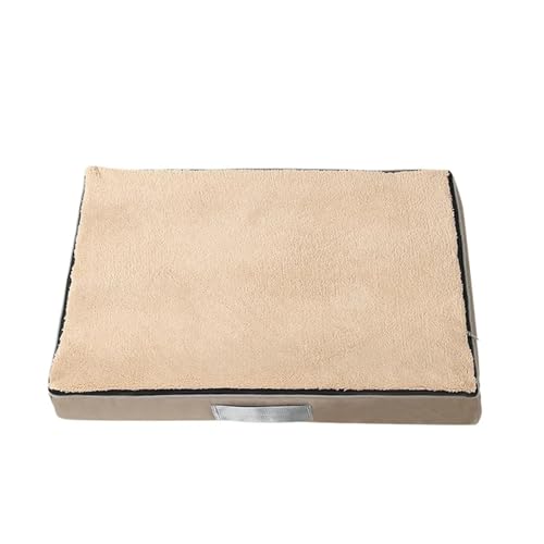 Pengchang Haustier-Hundezwinger-Matte, Memory-Schwamm, elastisch, wasserdicht, Haustier-Katzenbett-Matte, abnehmbares Haustier-Sofa-Pad(Khaki,XS-50X40X10CM) von Pengchang