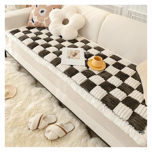 Pengchang Hundebett Winter Warme Matte Anti-Rutsch-Sofas Betten Decke Hunde Haustiere Kissen Matratzenbezug Pad Zimmermatten Welpen Haustierbett Katzenbedarf(Black,70x150cm) von Pengchang