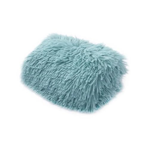 Pengchang Hundebettmatte Haustier Katze Hund Plüsch Weiches warmes Kissen Haustier Waschbare Bonbonfarbene Decke Zwinger Welpe Haustier Katze Hundebedarf(Light Blue,S 55x35cm) von Pengchang