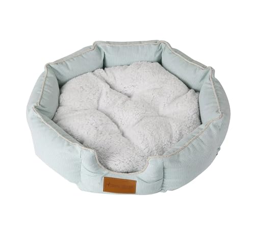 Pengchang Klassische gestreifte Haustiermatte, modisches Hundehüttenbett, atmungsaktive Baumwolle, weiches Katzennest, warmes Hundebett for kleine, mittelgroße Hunde(Diameter 55cm) von Pengchang