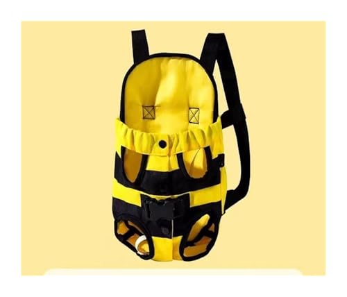 Pengchang Verstellbare Denim-Fronttrage/Tasche for kleine Hunde, Katzen-Reisetasche, 8 Farben, Haustier-Welpen-Netz-Rucksack, Bein-Out-Design(Yellow,for 1-2kg Pets) von Pengchang