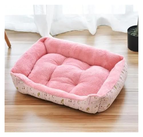 Pengchang Warme, gemütliche Hundehütte, Schlafsack, Zwinger, Katzenwelpen-Sofabett, Katzenhütte, weiches Hundebett, Zubehör for kleine und mittelgroße Hunde(Style 3 pink,for 9 to 15kg Pets) von Pengchang