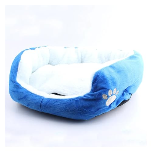 Pengchang Winter Warm Bogen Haustier Bett Haustier Bett for Kleine, Mittlere Hund Weiche Haustier Bett for Hund Haus Weiche Fleece Nest Hund Körbe Matte Herbst Zwinger(Blue,for 0 to 3kg Pets) von Pengchang