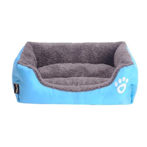 Pengchang Winter Warme Große Hund Sofa Bett Platz Hund Knien Katze Matten Haus Kissen Haustier Schlafen Warme Sofa Betten Matte for Große Und Kleine Hund(Blue,3XL 110cmx85cmX19cm) von Pengchang