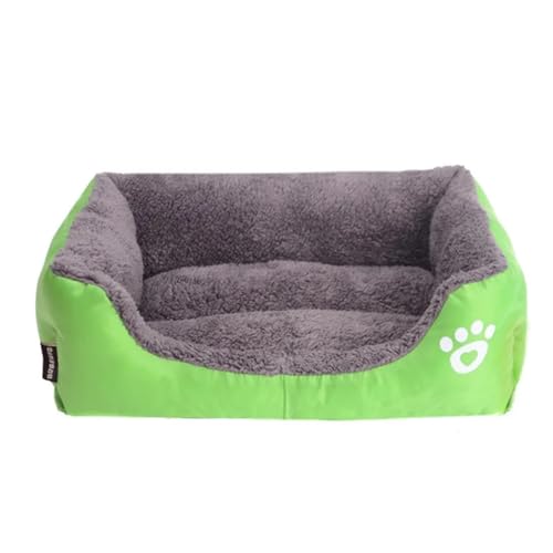 Pengchang Winter Warme Große Hund Sofa Bett Platz Hund Knien Katze Matten Haus Kissen Haustier Schlafen Warme Sofa Betten Matte for Große Und Kleine Hund(Green,3XL 110cmx85cmX19cm) von Pengchang