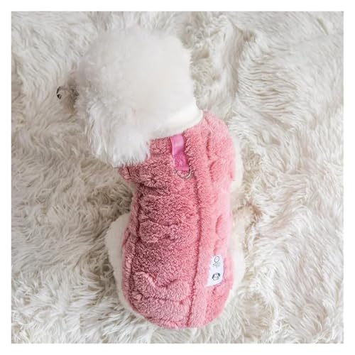 Pengchang Winter Warmer Pullover for Welpen und Kätzchen, weiche Fleece-Hundekleidung, Haustierkleidung for kleine Hunde, Bekleidung for Hunde(Pink,M) von Pengchang