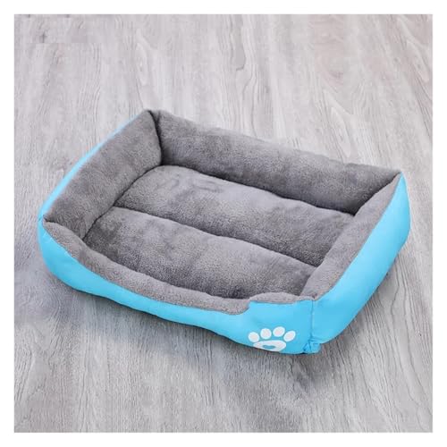 XXL Haustierbett Sofa weich waschbar Herbst Winter warme Plüsch große Katze Hundebetten for große Hunde Haustier Heimbedarf Produkte(Ligh Blue,80x65x17cm) von Pengchang