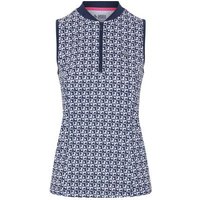 Penguin Geo Printed ohne Arm Polo navy von Penguin