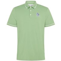 Penguin HERITAGE PIPED Halbarm Polo hellgrün von Penguin