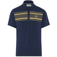 Penguin Jack's Stripe Color Block Halbarm Polo navy von Penguin