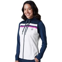 Penguin Lightweight Hoodie Colourblock Stretch Weste weiß von Penguin