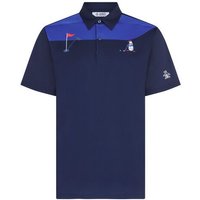 Penguin Pete On The Green Colourblock Halbarm Polo navy von Penguin